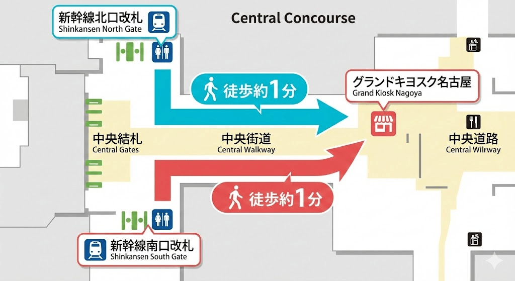 名古屋駅　名古屋天ぷらの買い方ルート