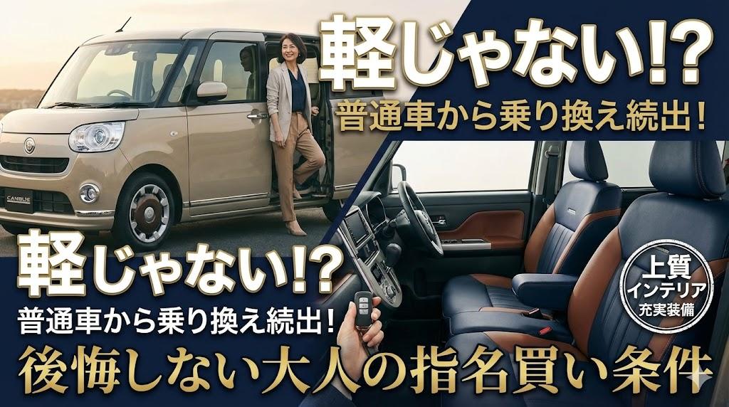 ダイハツ キャンバスは「軽じゃない」？ 普通車から乗り換えても後悔しない「大人の指名買い」条件