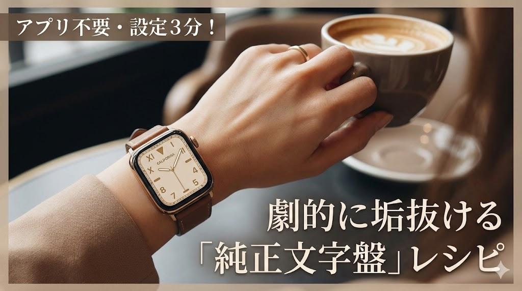 アプリ不要・設定3分！Apple Watchがおしゃれ女性に劇的に垢抜ける「純正文字盤」レシピ