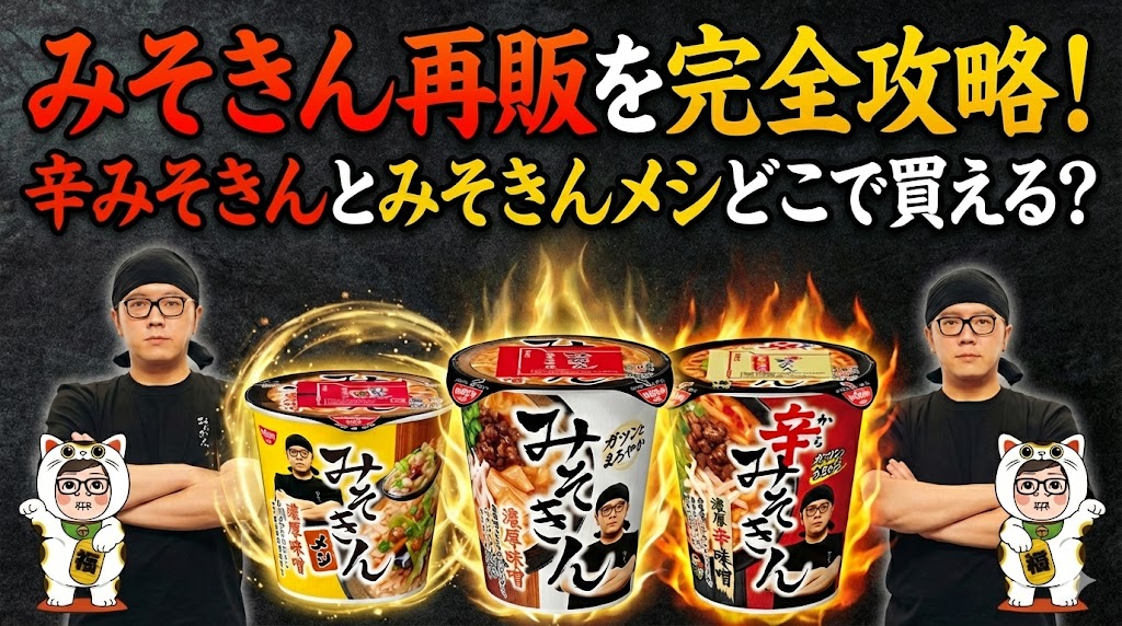 みそきん再販を完全攻略！辛みそきんとみそきんメシどこで買える？「物流の隙」を突く穴場特定戦略