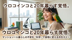 ウロコインコと20年暮らす覚悟。マンション一人暮らしの不安を「科学」で自信に変える共生ガイド