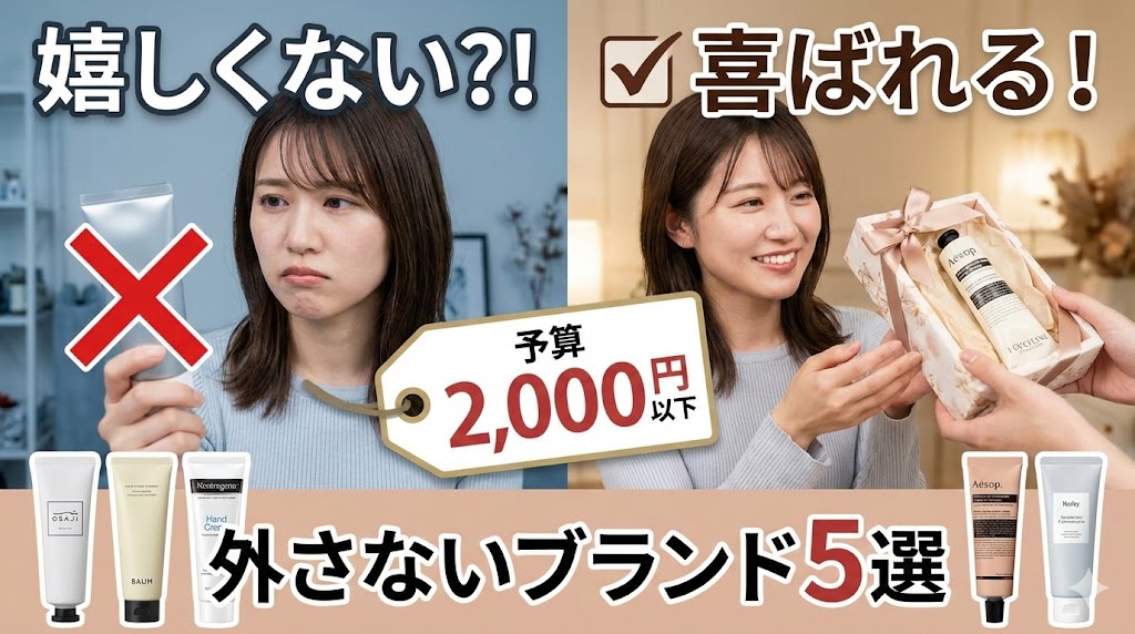 ハンドクリームは嬉しくない？！2,000円で喜ばれるハンドクリームの選び方と外さないブランド5選