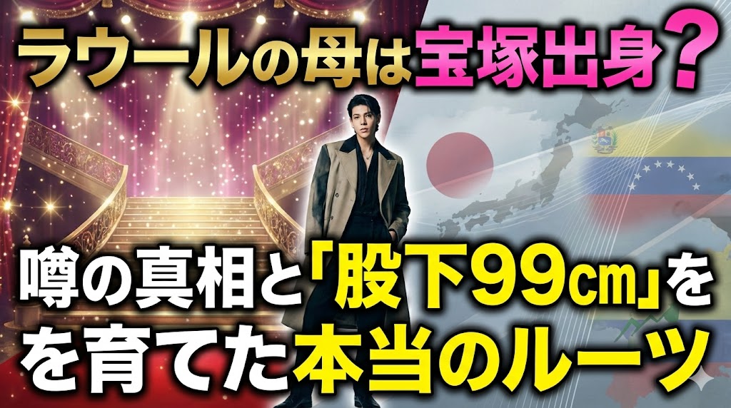 ラウールの母は宝塚出身？噂の真相と「股下99cm」を育てた本当のルーツ