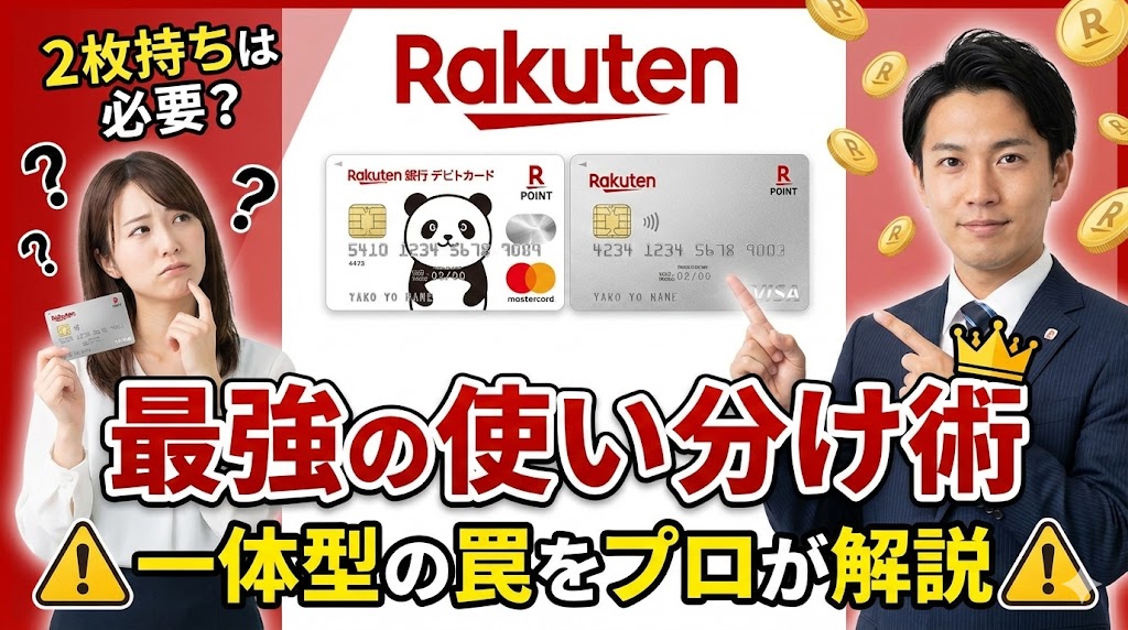 楽天カードとデビットカードの2枚持ちは必要？最強の使い分け術と一体型の罠をプロが解説